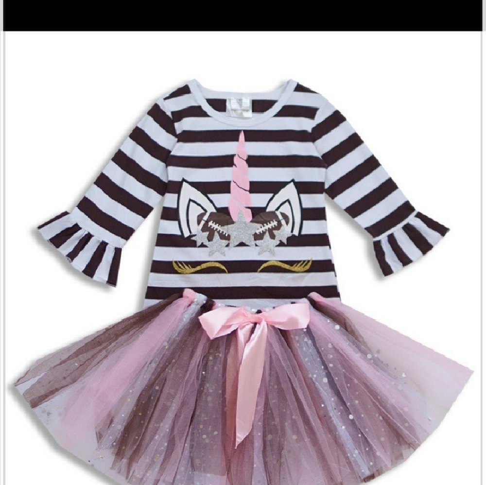 Unicorn Skirt Ruffle Outfit
